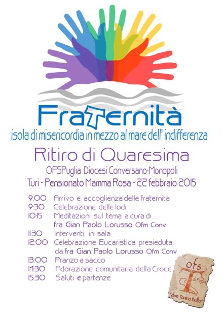 locandina ritiro quaresima 2015 diocesi conversano